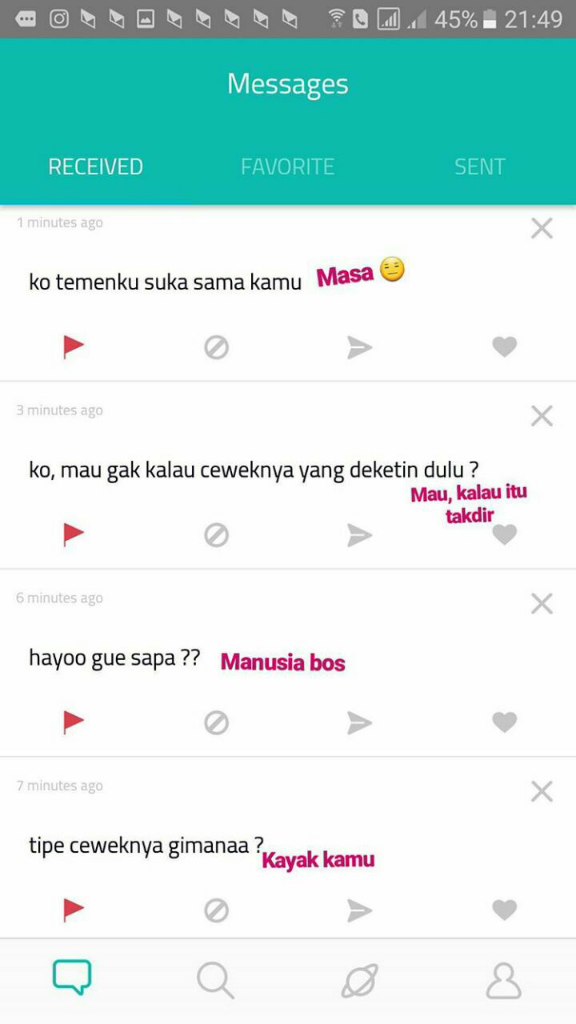 SARAHAH: Aplikasi feedback bukan tanya jawab