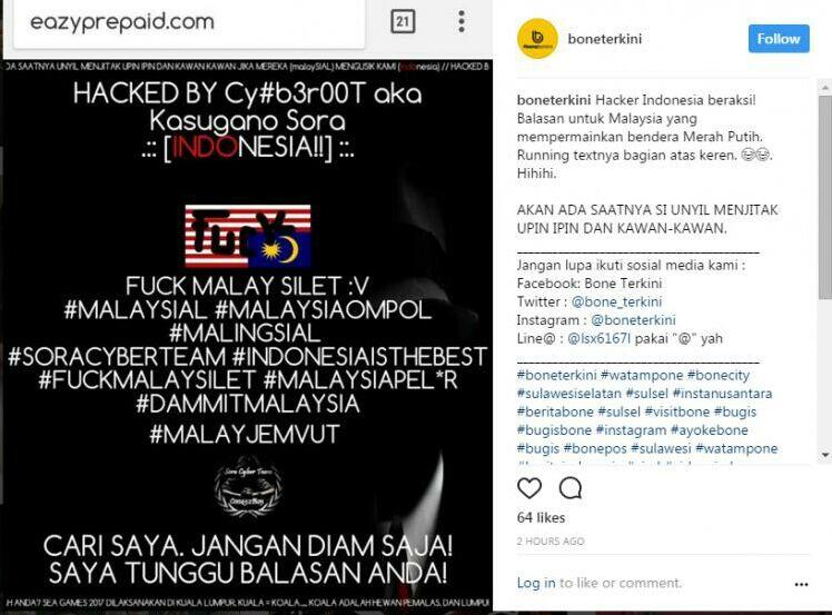 Masalah Bendera Terbalik Berbuntut Panjang, Hacker Indonesia Acak-acak Situs Malaysia