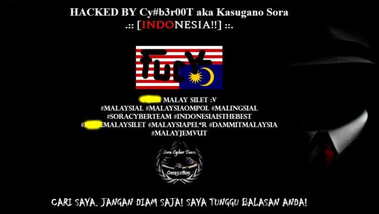 Masalah Bendera Terbalik Berbuntut Panjang, Hacker Indonesia Acak-acak Situs Malaysia