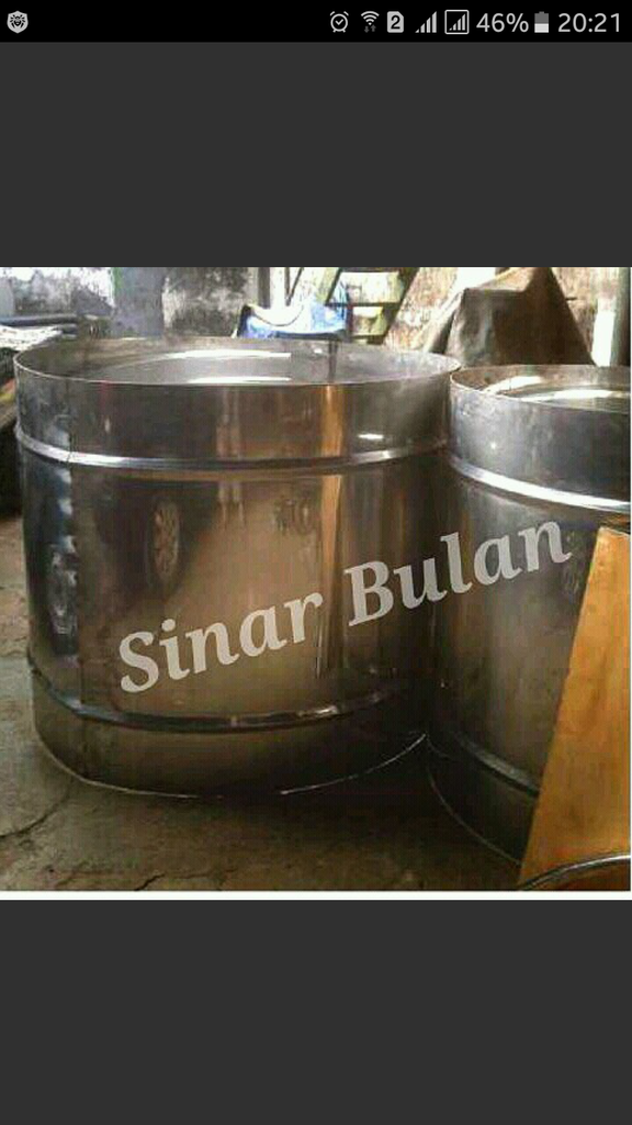 Roll pipa besi dan stainless juga pengerjaan tangki pabrik dengan las argon