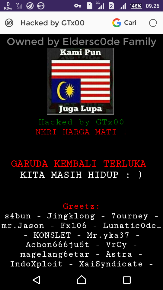 Bendera RI Terbalik, Hacker Indonesia Retas Laman Malaysia 