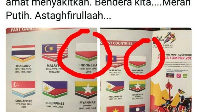 Polisi Malaysia Curiga Ada Unsur Sabotase dalam Kasus Bendera Indonesia yang Terbalik