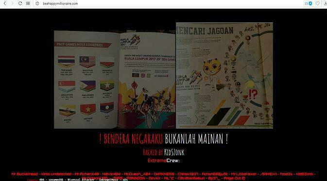 Merah Putih Terbalik, Hacker Bertindak! Ini Daftar Situs Malaysia Yang Kena Hacker