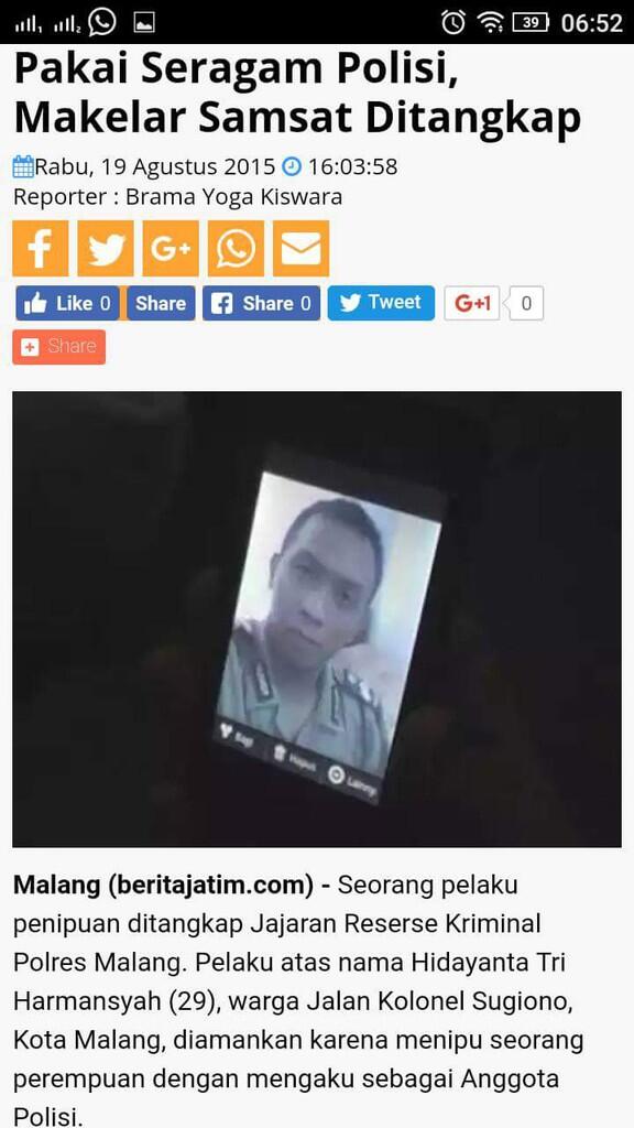 CON ARTIST bernama Hidayanta ini masih beredar (MALANG, SURABAYA, JAKARTA)