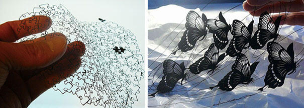 Seni Memotong Kertas Kirie Ala Jepang yang Super Rumit