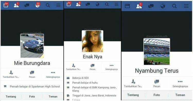 15 Kombinasi nama Facebook ini gereget, bikin tawamu nggak habis-habis