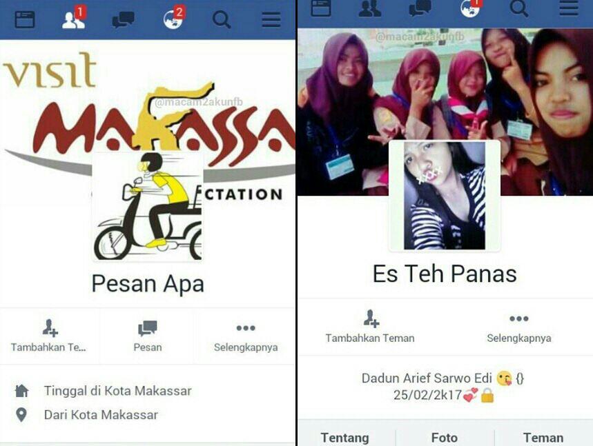 15 Kombinasi nama Facebook ini gereget, bikin tawamu nggak habis-habis