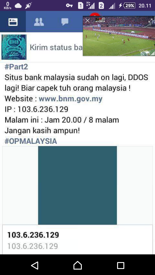Hacker Indonesia Berencana Serang Situs Malaysia.gov.my Dengan DDOS