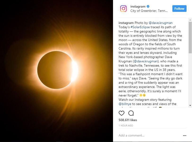 Penampakan Solar Eclipse 2017 