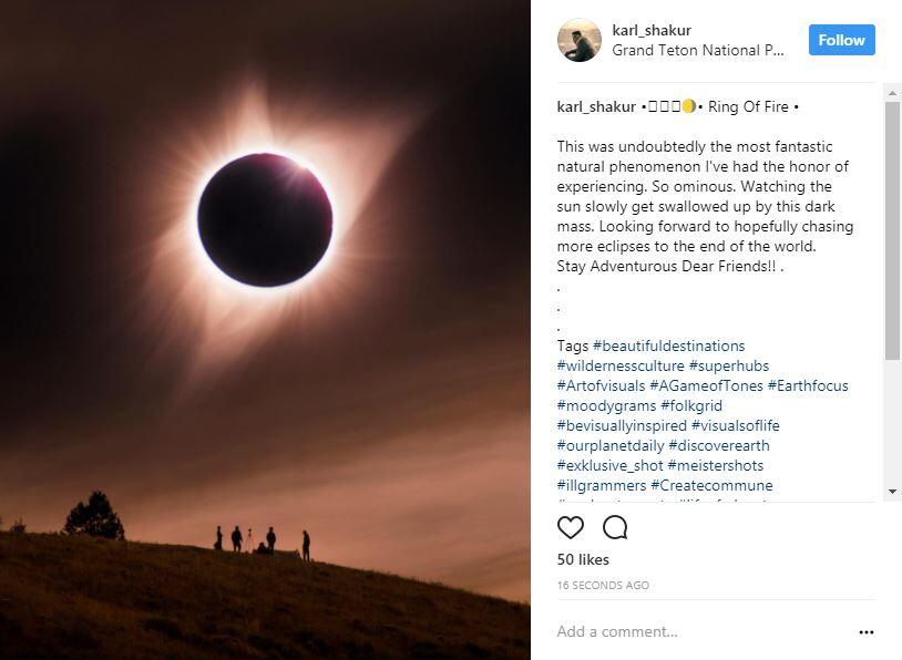 Penampakan Solar Eclipse 2017 