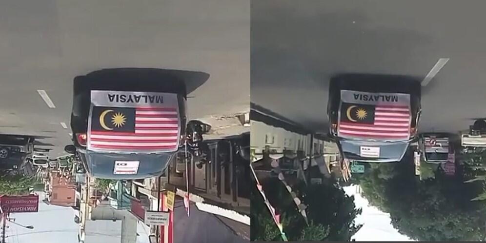 Pembalasan Insiden SEA Games, Mobil di Solo Pamer Bendera Malaysia Terbalik