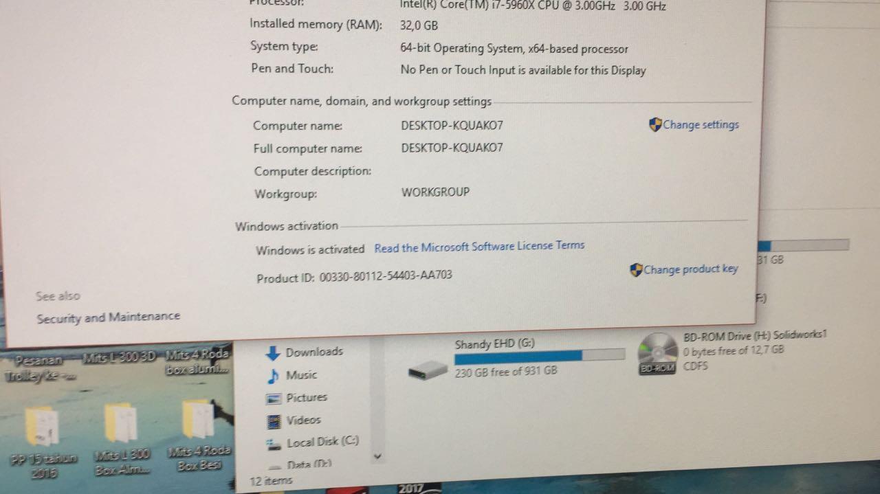 Lisensi Original Windows 10 Pro Oem