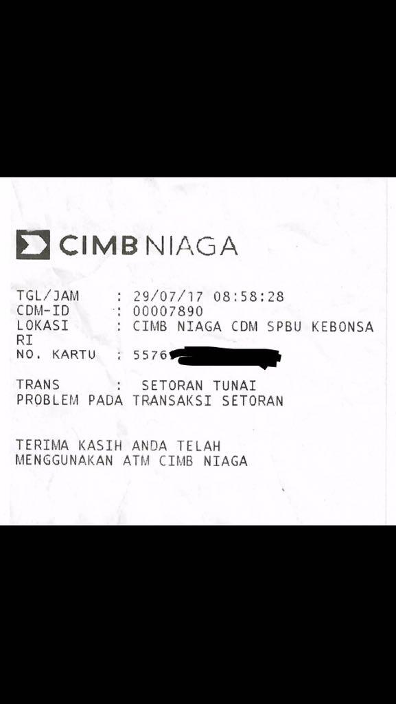 CIMB NIAGA tidak profesional menangani keluhan nasabah