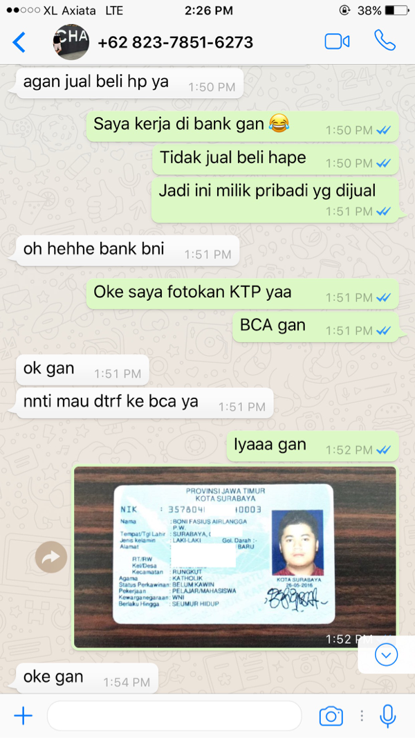 Nyaris Ditipu oleh Oky Kukuh