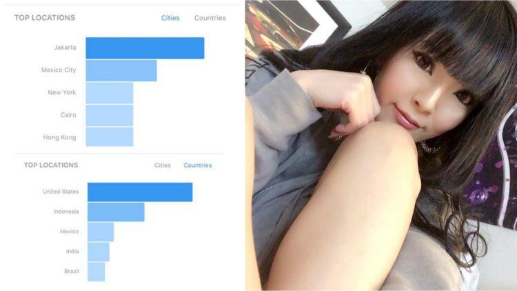 Ternyata Akun Instagram Hitomi Tanaka Dibanjiri Orang Indonesia