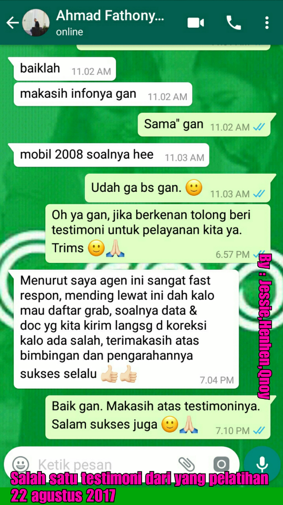 &#91;GRAB&#93; Lowongan Mitra Pengemudi