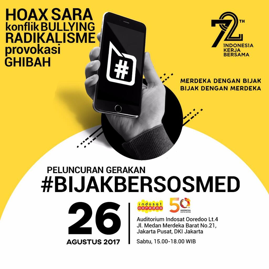 &#91;Undangan&#93; Peluncuran Gerakan #BIJAKBERSOSMED