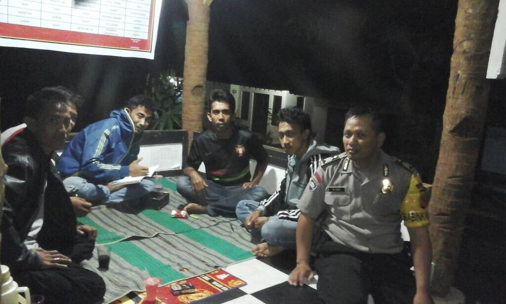 Patroli Malam Polsek Pasawahan Imbau Warga