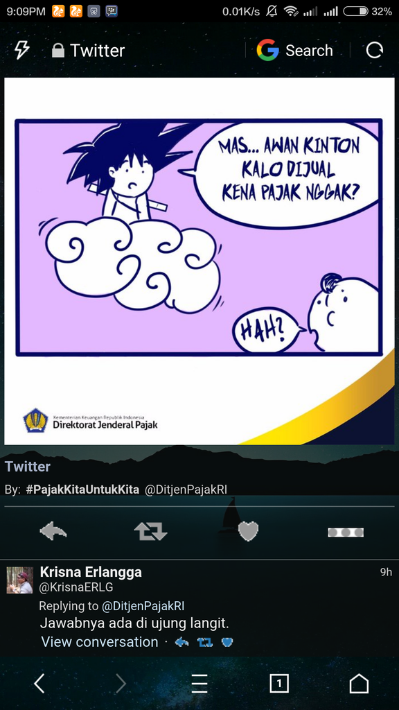 Kocaknya Tweet Ditjen Pajak RI