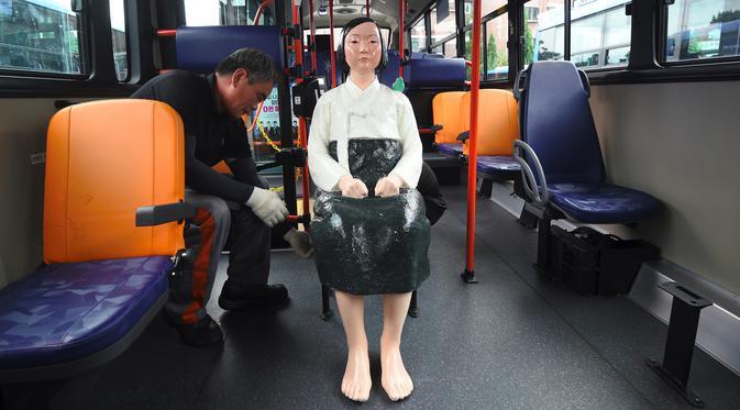 Melawan Lupa Patung Budak Seks Dipasang Di Bus Kota Seoul Kaskus