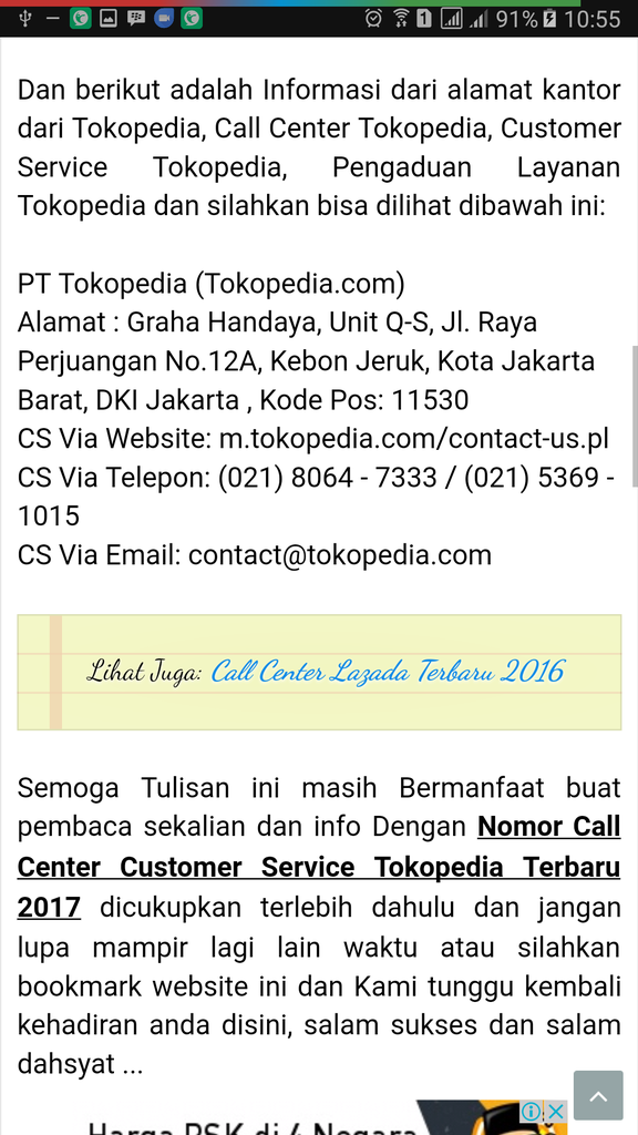 Tokopedia memihak dan melindungi penjual yang menipu