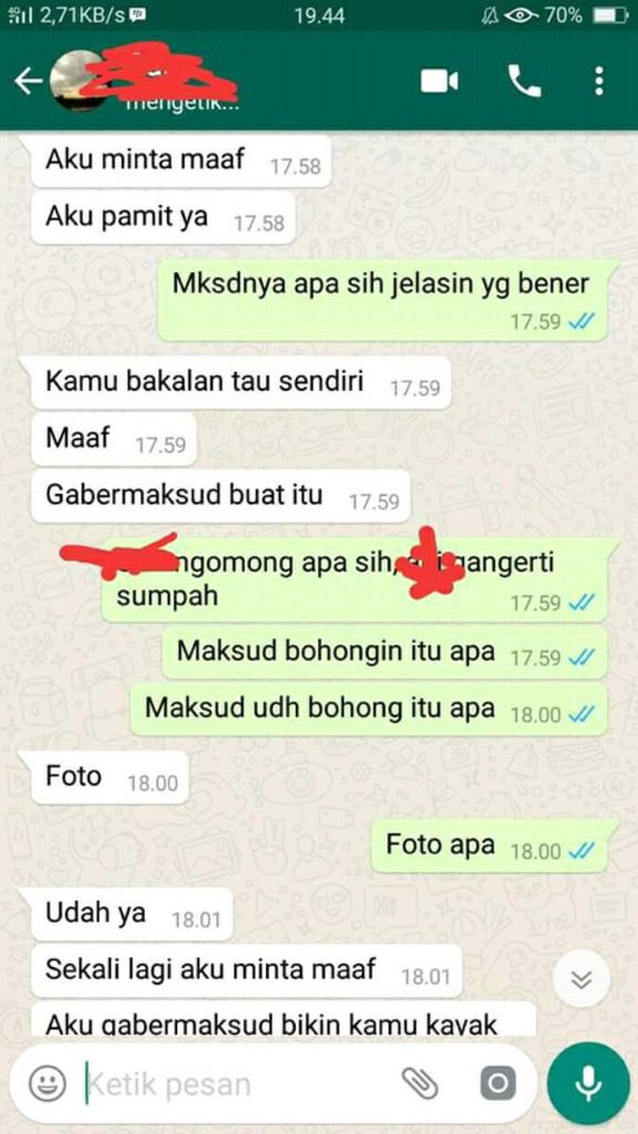 Kecewa cinta LDR