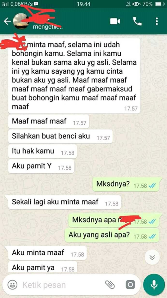 Kecewa cinta LDR