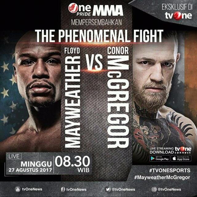 Floyd Mayweather Jr vs Conor McGregor Live, Siapa yang bakal menang ya?