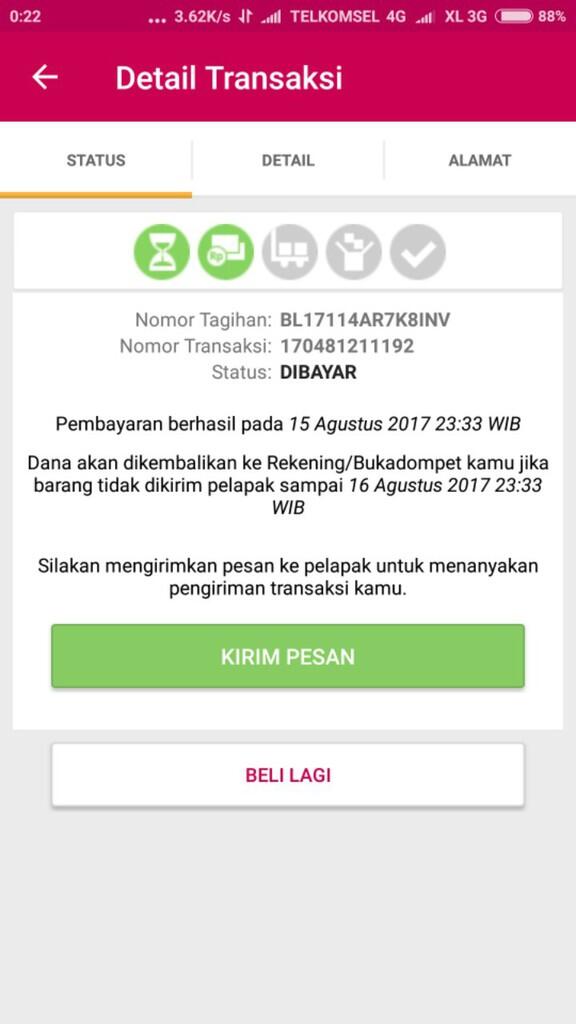 Saldo bukalapak saya dibekukan