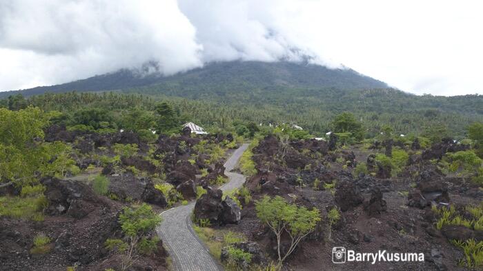 Batu Angus, Saksi Bisu Amukan Gunung Gamalama di Ternate.