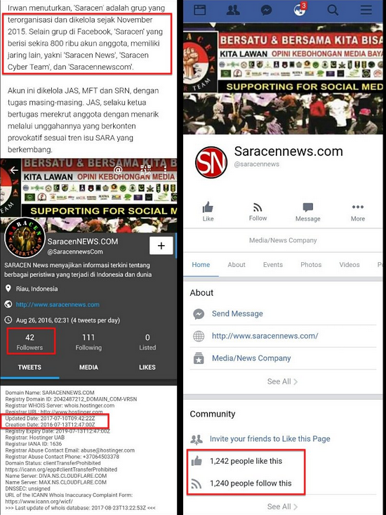CCF Sebut Masih Ada Tiga Lagi Anggota Saracen