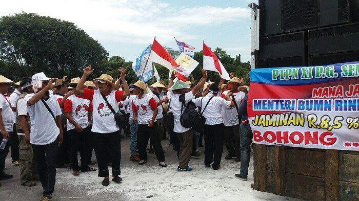 Petani Tebu Geruduk Istana, Demo Jokowi Agar Hentikan Impor Gula