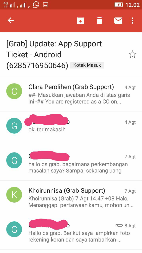 *grabhitch, Penarikan Saldo Dompet Tak Kunjung Di Transfer*