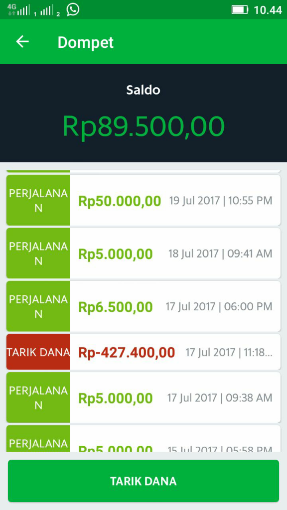 *grabhitch, Penarikan Saldo Dompet Tak Kunjung Di Transfer*