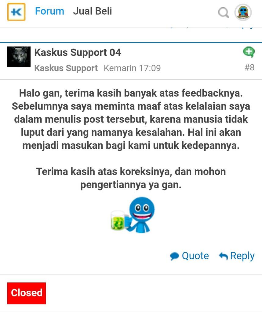 Kaskus Support yg ini tetap begok!