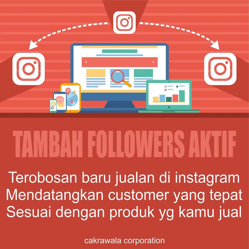 MENJUAL FOLLOWERS INSTAGRAM AKTIF INDO UNTUK OLSHO&amp;AKUN PRIBADI