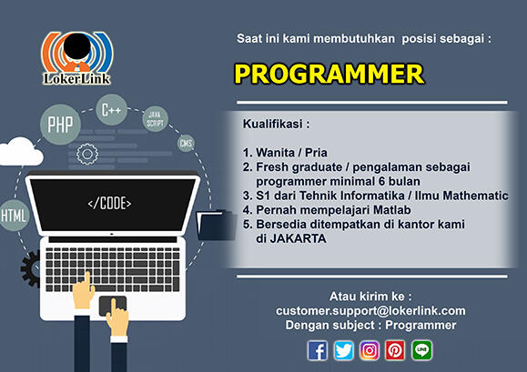 Cepat! Lowongan Kerja - PROGRAMMER