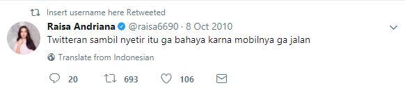 Dulu Kita Pernah Alay Di Twitter, Eh Raisa Juga Kok Gan!