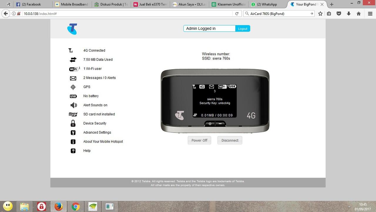 &#91;REVIEW&#93; MIFI Sierra NETGEAR AirCard 760S 4G LTE unlock bypass gps lcd warna dll!