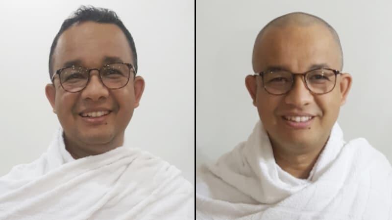 Anies Cukur Habis Rambutnya saat Menunaikan Haji 