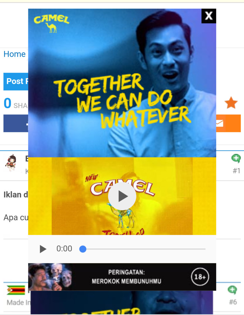 Iklan di kaskus mengganggu