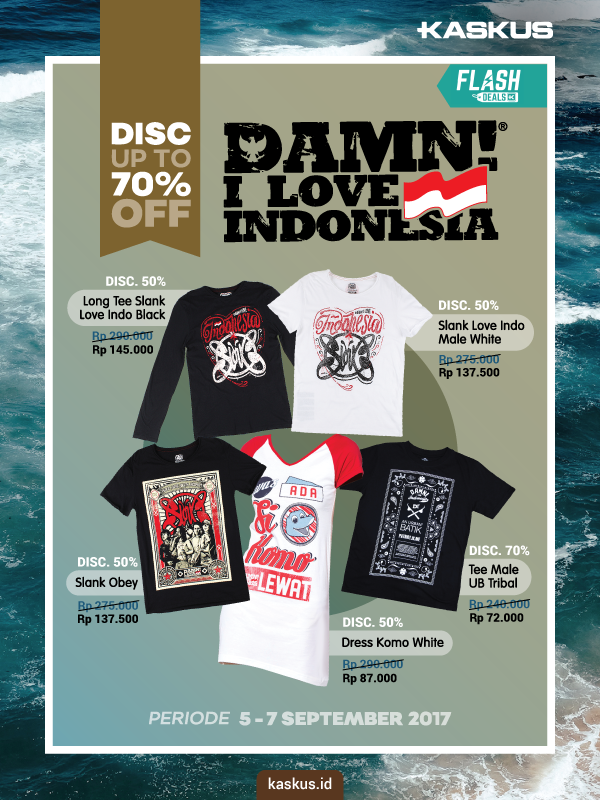 Damn! I Love Indonesia, Diskon Hingga 70%!