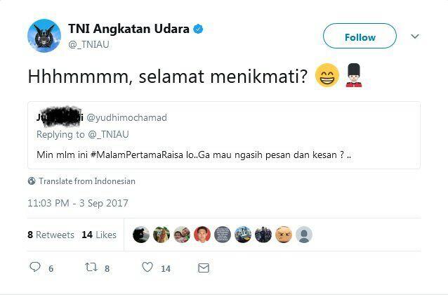 Patah hati minta kirim rudal ke pernikahan Raisa, ini jawaban kocak TNI AU