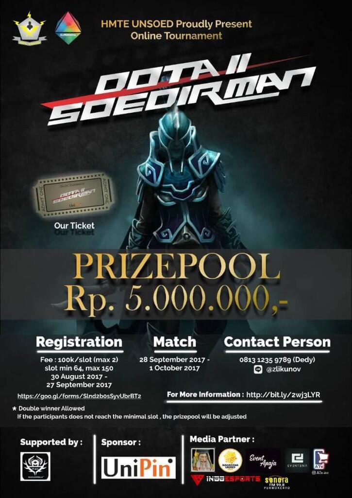 Lagi cari team buat UNSOED Online Tournament