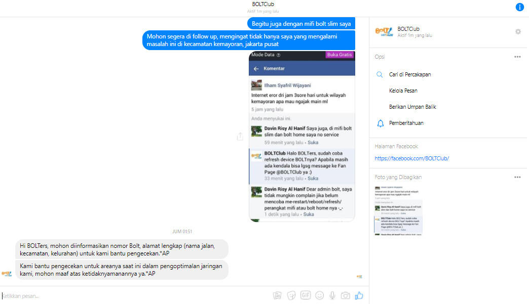 Koneksi internet Bolt Home Memuaskan, Tapi Layanan Purna Jual Mengecewakan!