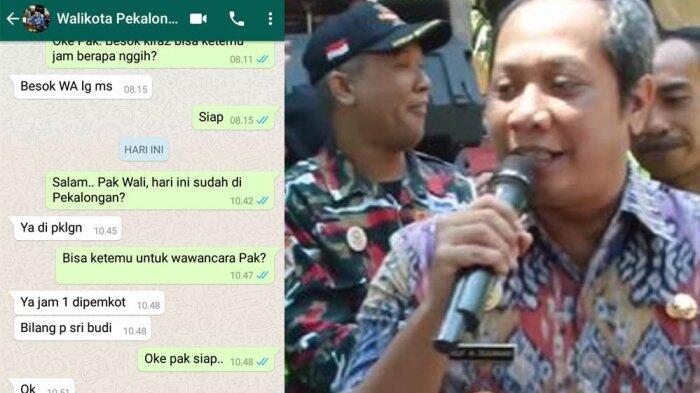 Chatting Terakhir Wali Kota Pekalongan Alex Janji Wawancara dengan Wartawan Tempo