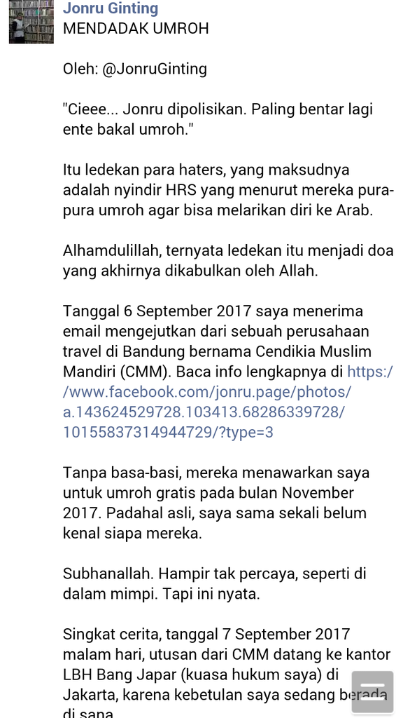 Jonru Berani Dipenjara Karena Katanya Bisa Dekat Sama Allah