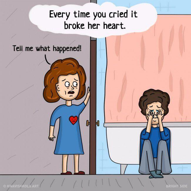 Ilustrasi yang Mengingatkan Kamu Betapa Besarnya Pengorbanan Seorang Ibu.