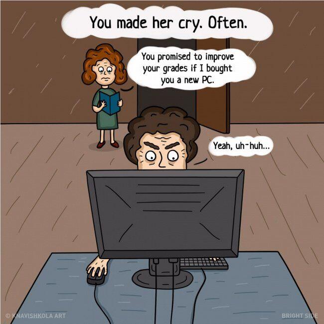 Ilustrasi yang Mengingatkan Kamu Betapa Besarnya Pengorbanan Seorang Ibu.