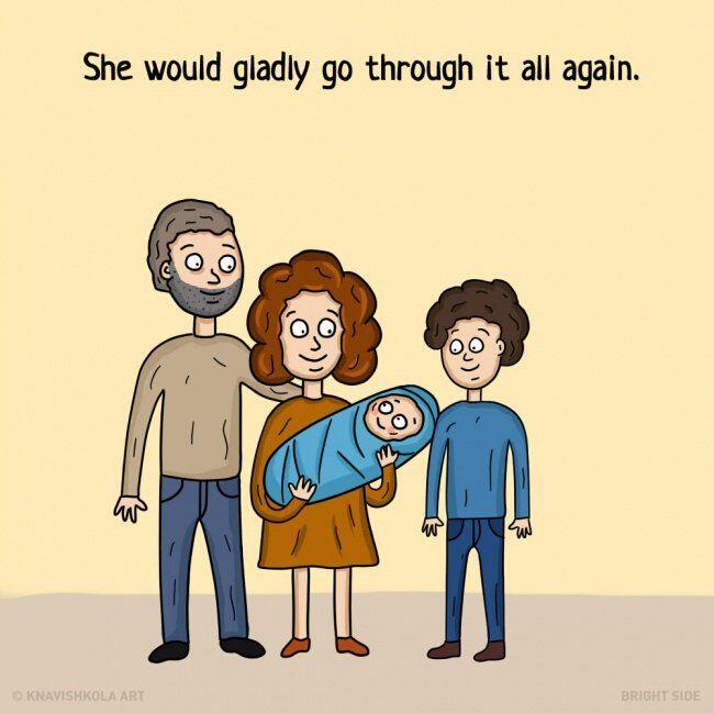 Ilustrasi yang Mengingatkan Kamu Betapa Besarnya Pengorbanan Seorang Ibu.